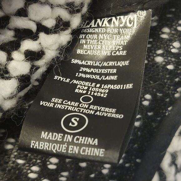 Blanknyc Moto Jacket Long Sleeve Full Zip Jacket Small 382 - Picture 9 of 10